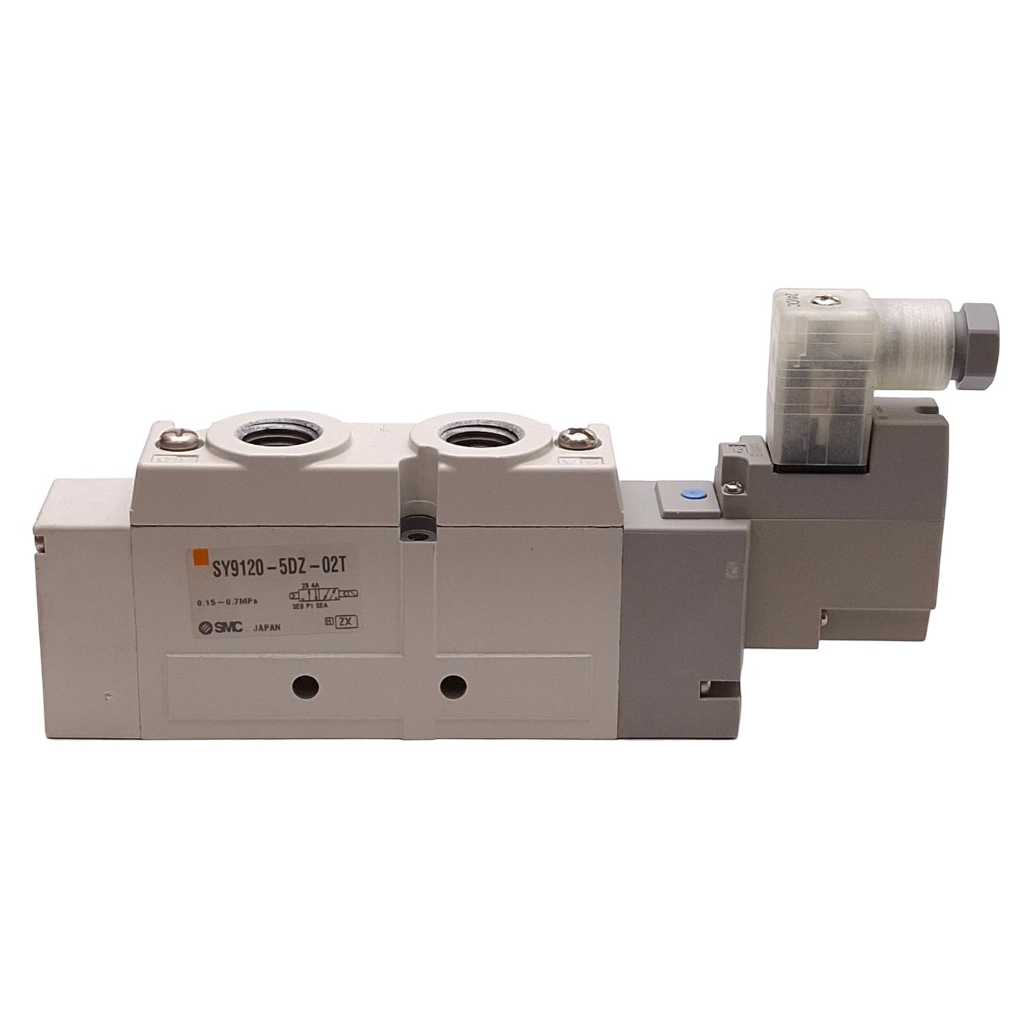 Used SMC SY9120-5DZ-02T Solenoid Valve 2-Position Single, 0.7MPa, 1/4NPTF, 24VDC Coil