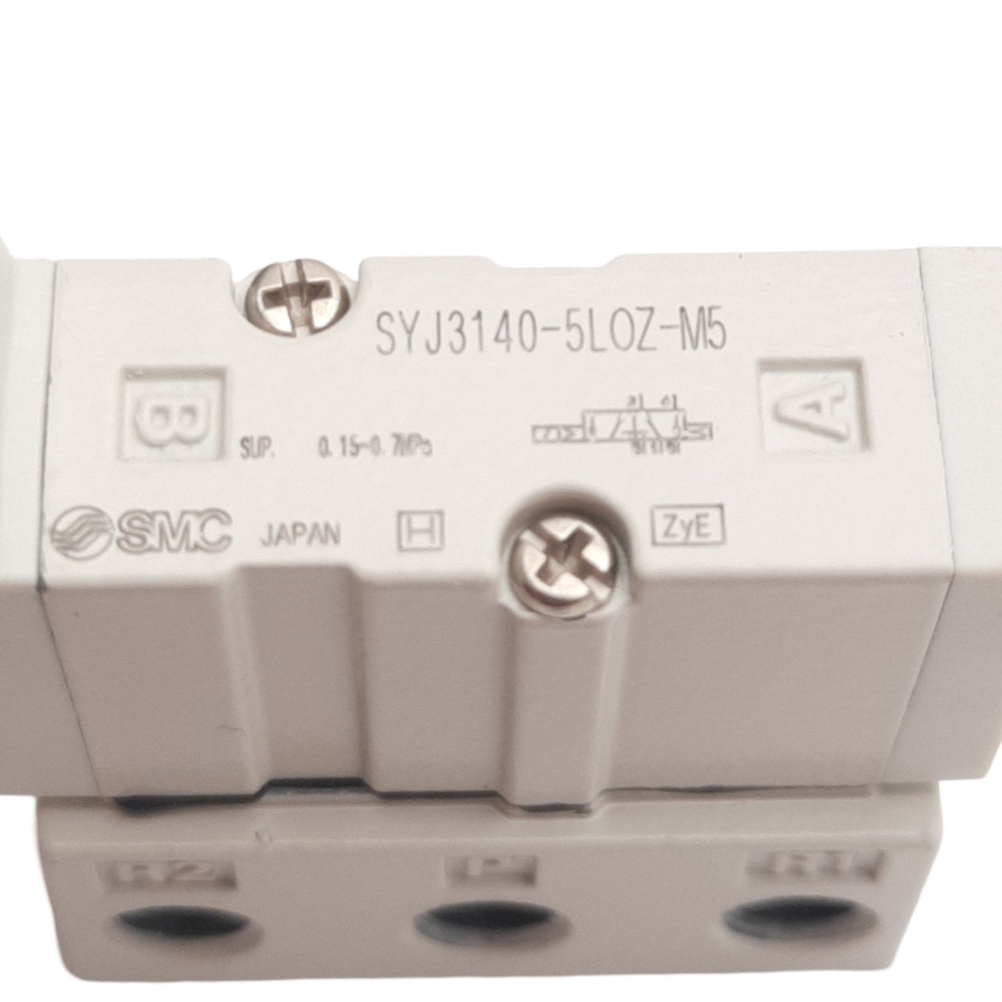 New SMC SYJ3140-5LOZ-M5 Solenoid Valve 2-Position Single 0.7MPa, M5 Port, 24VDC Coil