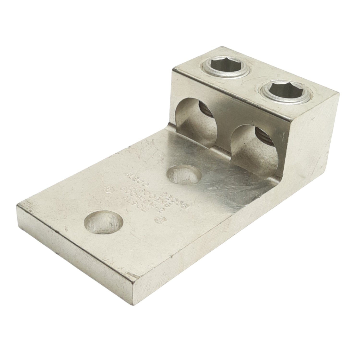 New Ilsco AU6002NS Mechanical Lug 1-Pole 2-Conductor, Conductor Range: 600-2