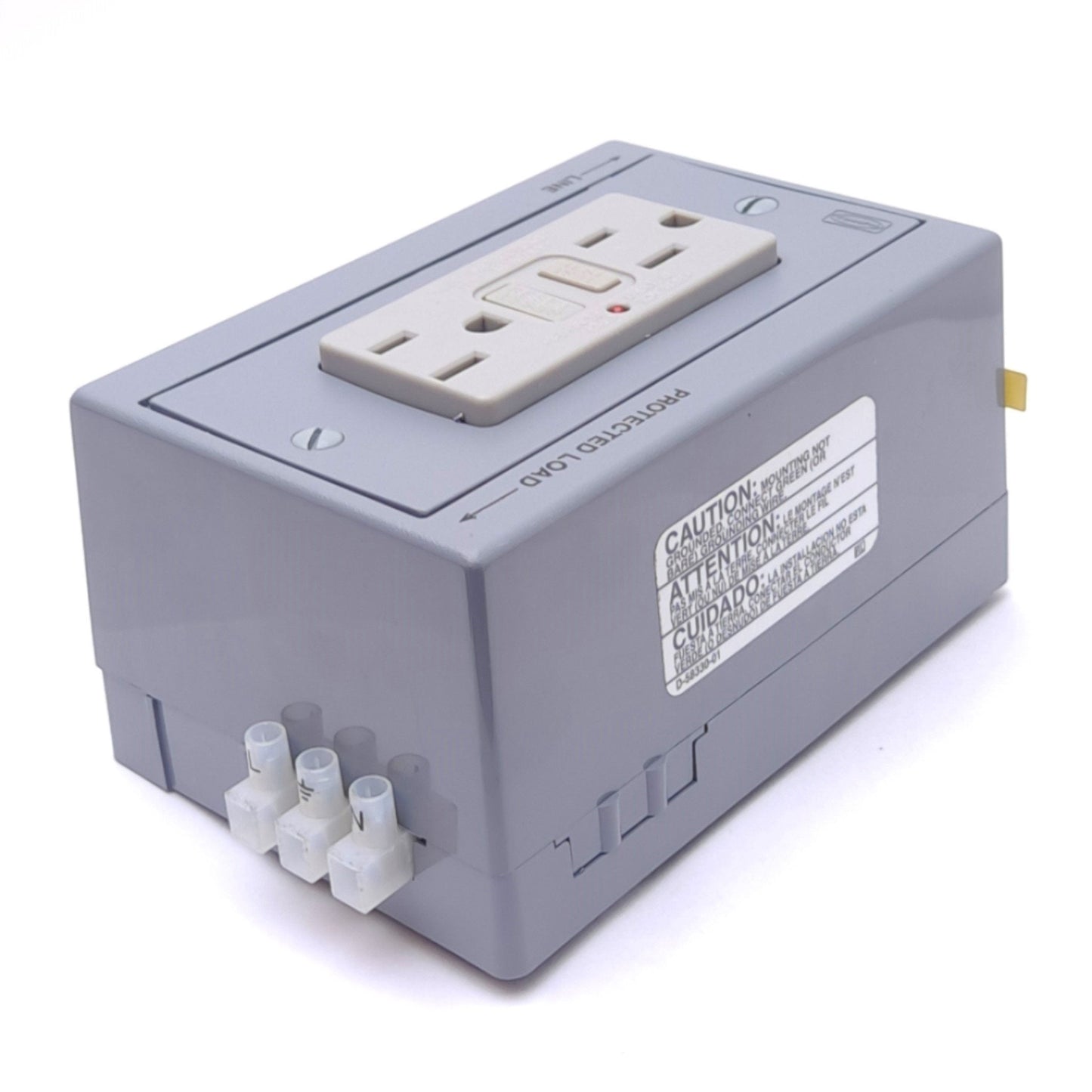 New Hubbell DRUBGFI15AC DIN Rail Utility Box w/ Outlet, 2-Pole 3-Wire, 15A 125VAC