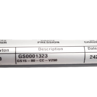 New Ace GS15-80-CC-V290 Gas Spring, 80mm Stroke, ø15.6mm Bore, 290N, M5 Thread