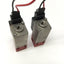 Used Lot of 2 Dynamco D123202 Solenoid Air Valves, 3-Way, 24VDC 2.5W, 10-32 Ports