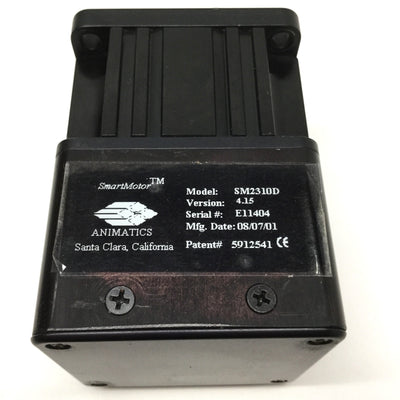 Used Animatics SM2310D SmartMotor Servo, 20oz-in, 48VDC, NEMA 23, 2000cpr Encoder