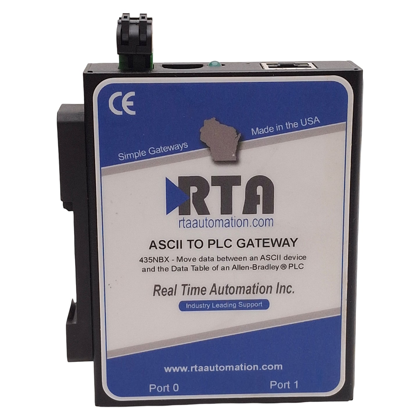 Used RTA 435NBX-N700-D ASCII To Allen Bradley PLC Gateway RS232/485/422 12-24VDC