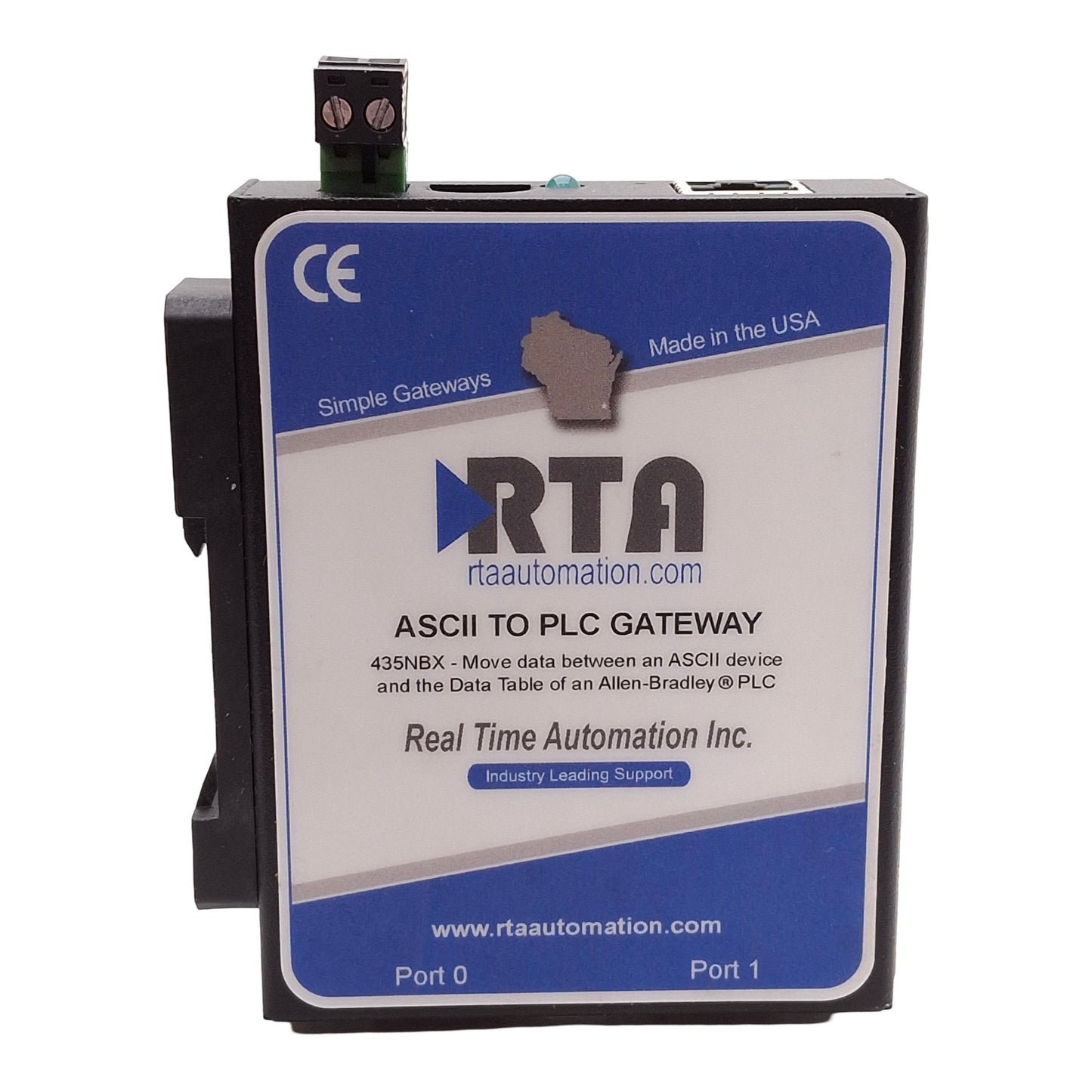 Used RTA 435NBX-N700 ASCII To Allen Bradley PLC Gateway RS232/485/422 12-24VDC
