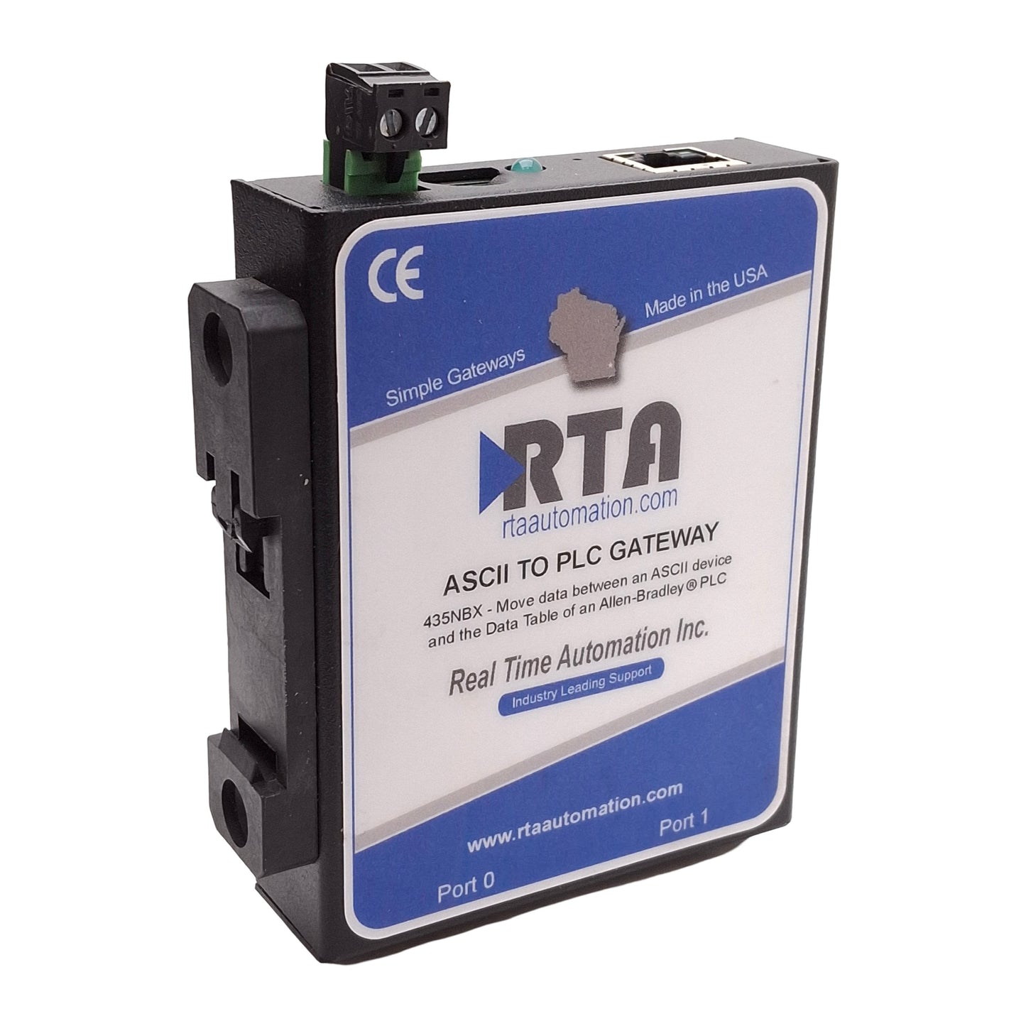 Used RTA 435NBX-N700 ASCII To Allen Bradley PLC Gateway RS232/485/422 12-24VDC