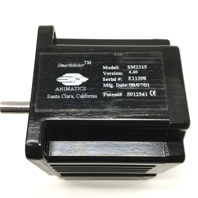 Used Animatics SM2315 Smart Motor Servo NEMA 23, 1.75in-lb, 48VDC, 2000cpr Encoder