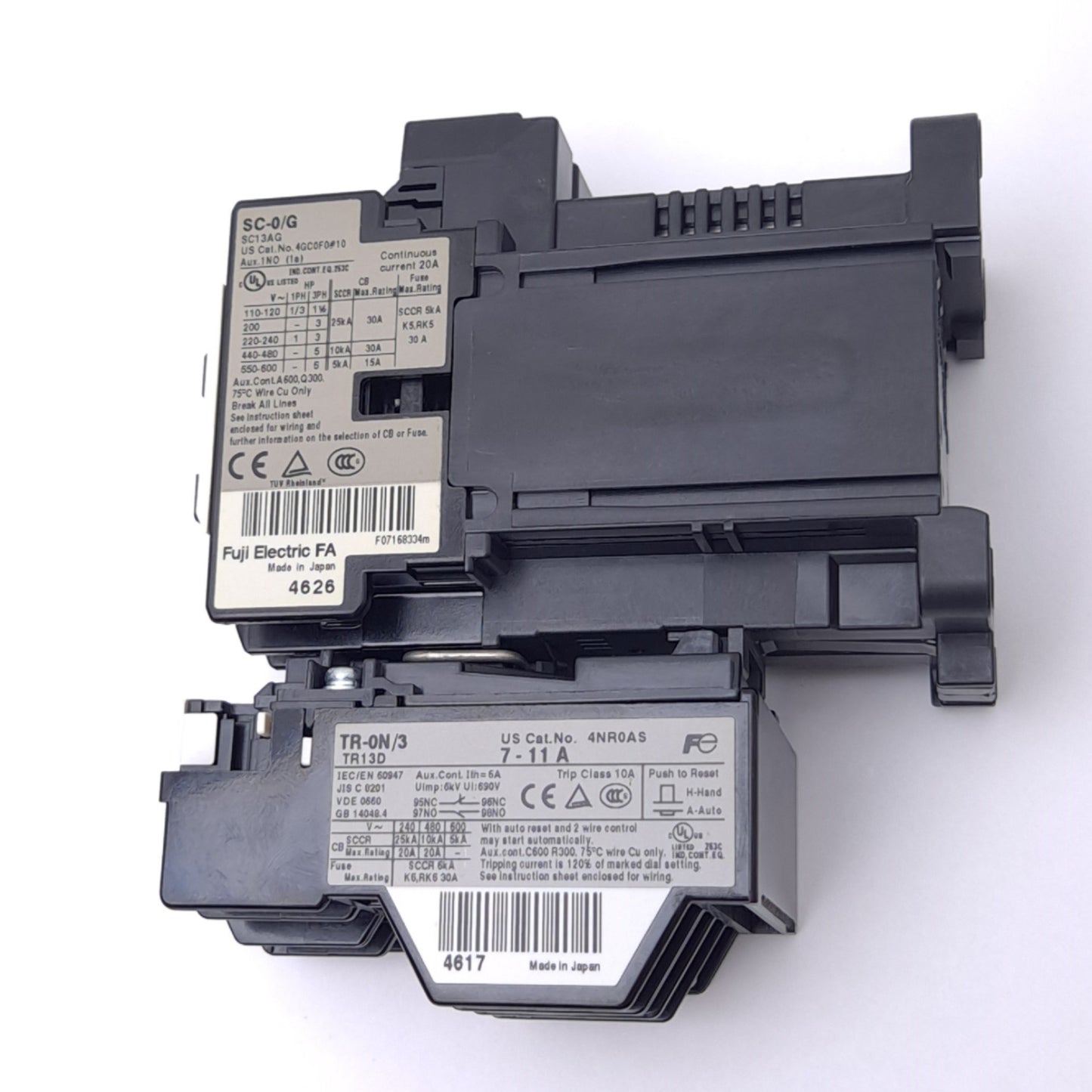 New Fuji Electric SW-0/G/3H Magnetic Switch for 200V Motor, 24VDC Coil, 1 NO, 7-11A