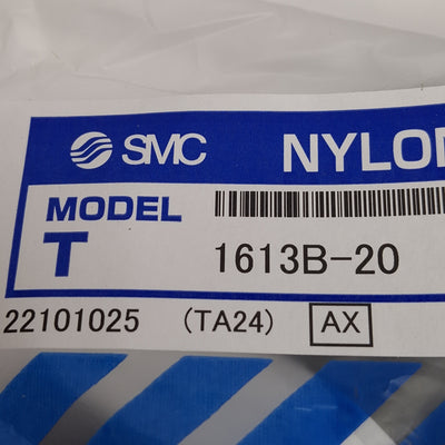 New SMC T1613B-20 Black Nylon Tubing, ø16mm OD, ø13mm ID, 0.8MPa @ 60°C, 20m