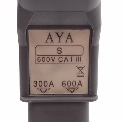 Used Aya S-3-600-5 AC Clamp-On Current Transformer, 600VAC 150A, *Cracked Plastic*