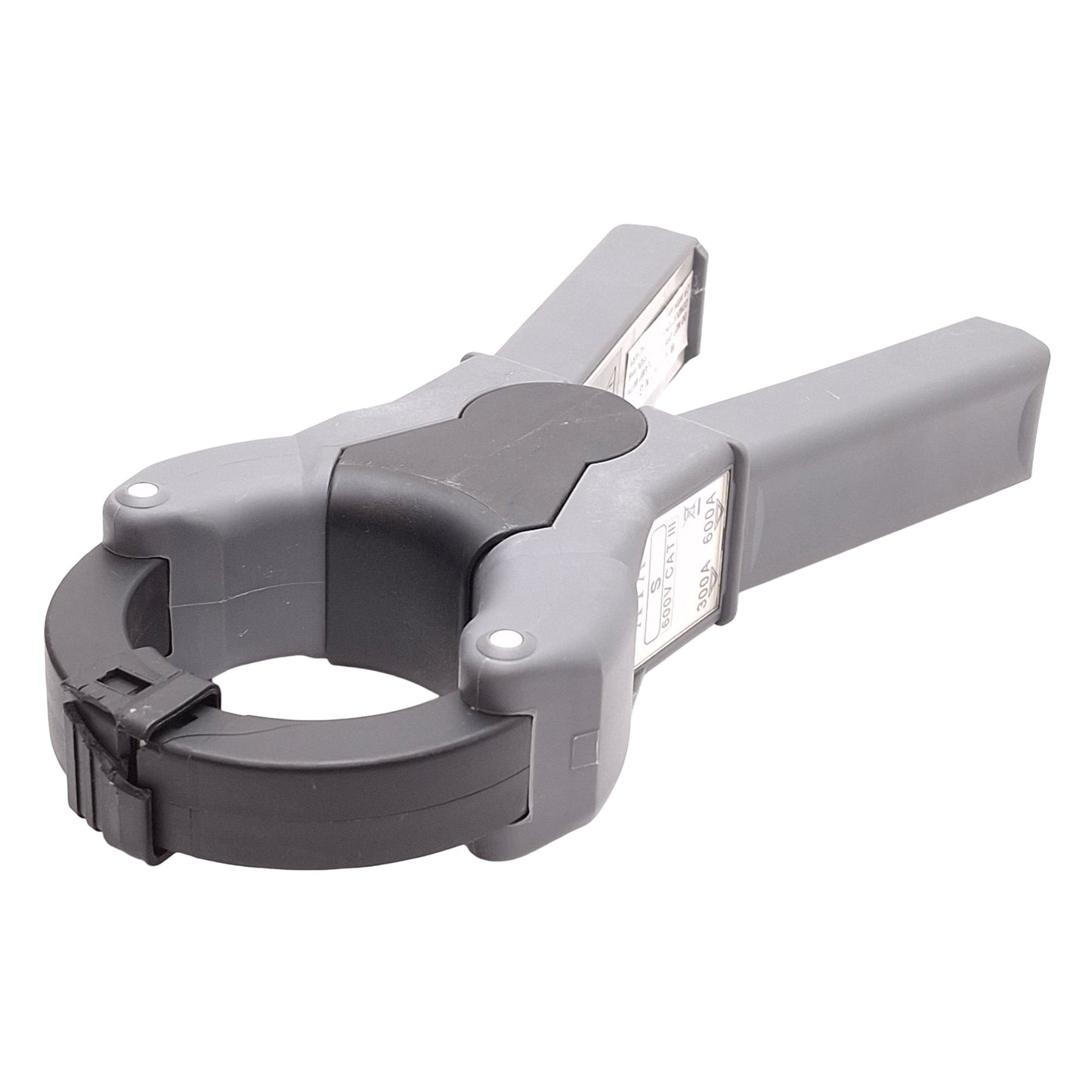 Used Aya S-3-600-5 AC Clamp-On Current Transformer, 600VAC 150A, *Cracked Plastic*