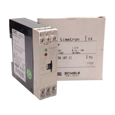 New Schiele Ere 2.550.107.11 On-Delay Timer Relay 0.1-10s 1CO 24VAC/DC 220-240VAC