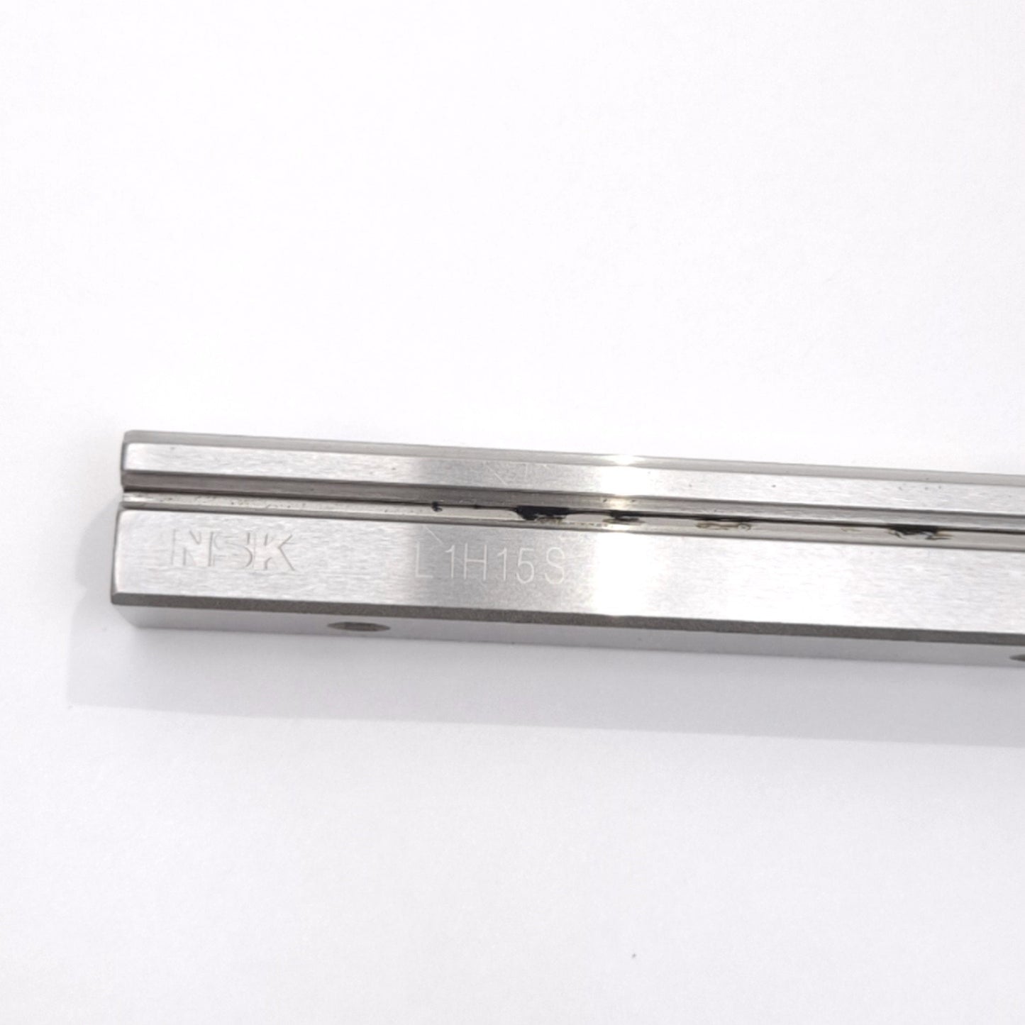 Used NSK L1H15S-400L Linear Motion Guide Rail, 400mm Length, 15mm Width, 60mm Pitch