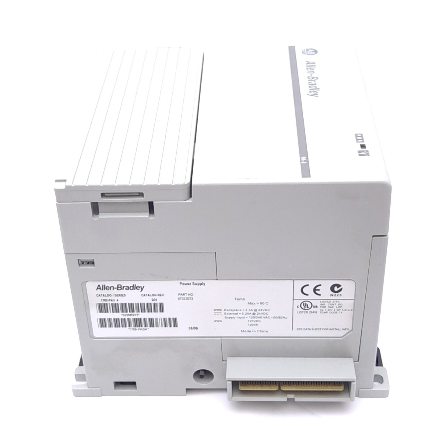 Used Allen Bradley 1768-PA3 A CompactLogix PLC Power Supply, 120/240VAC In, 24VDC Out