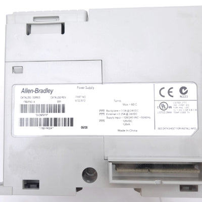 Used Allen Bradley 1768-PA3 A CompactLogix PLC Power Supply, 120/240VAC In, 24VDC Out