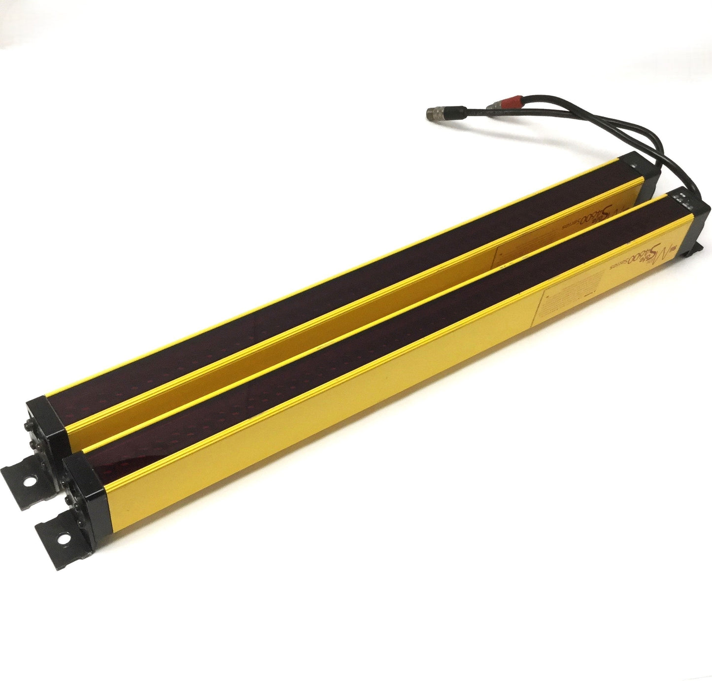 Used STI MS46-520-20 MiniSafe Light Curtain Transmitter and Receiver Set 24VDC, 520mm