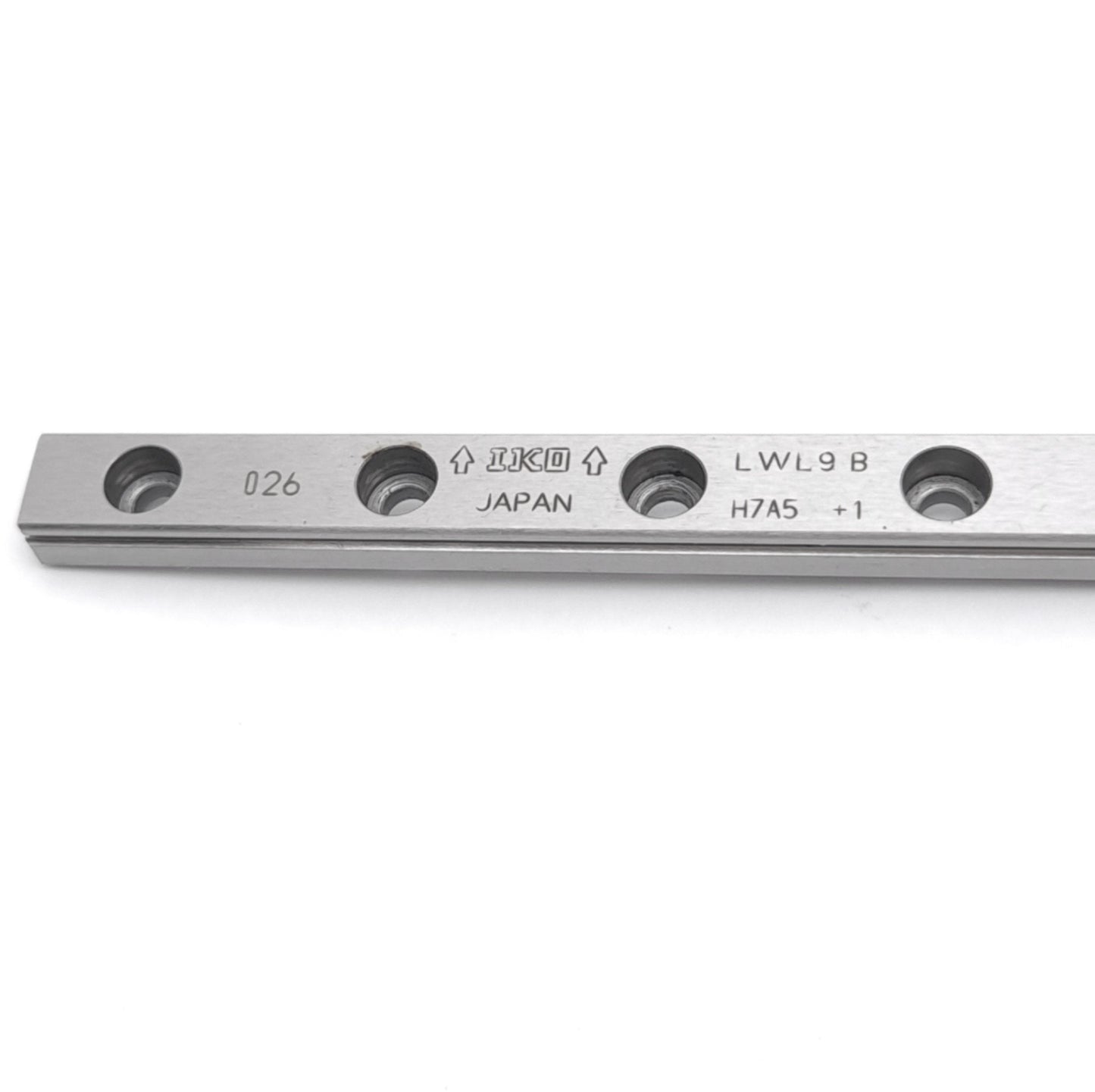 Used IKO LWL 9 R640 B Linear Motion Guide Rail, 640mm Length, 9mm Width, 20mm Pitch