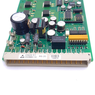 Used Berger Lahr D920.51 Drive Board for 3-Phase Stepper Motor, 24VDC, 200kHz Max