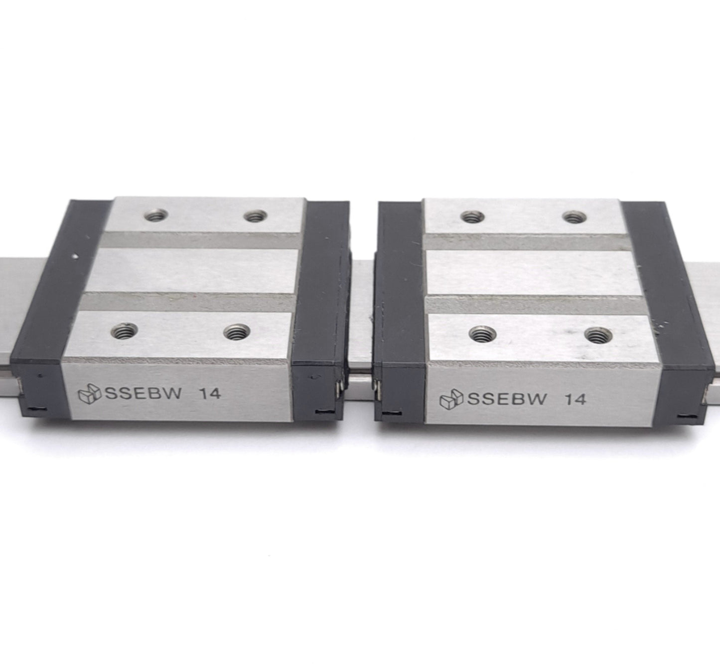 Used Misumi SSEBW 14 Linear Guide Assembly, 2x Ball Bearing Carriages, 150x24mm Rail