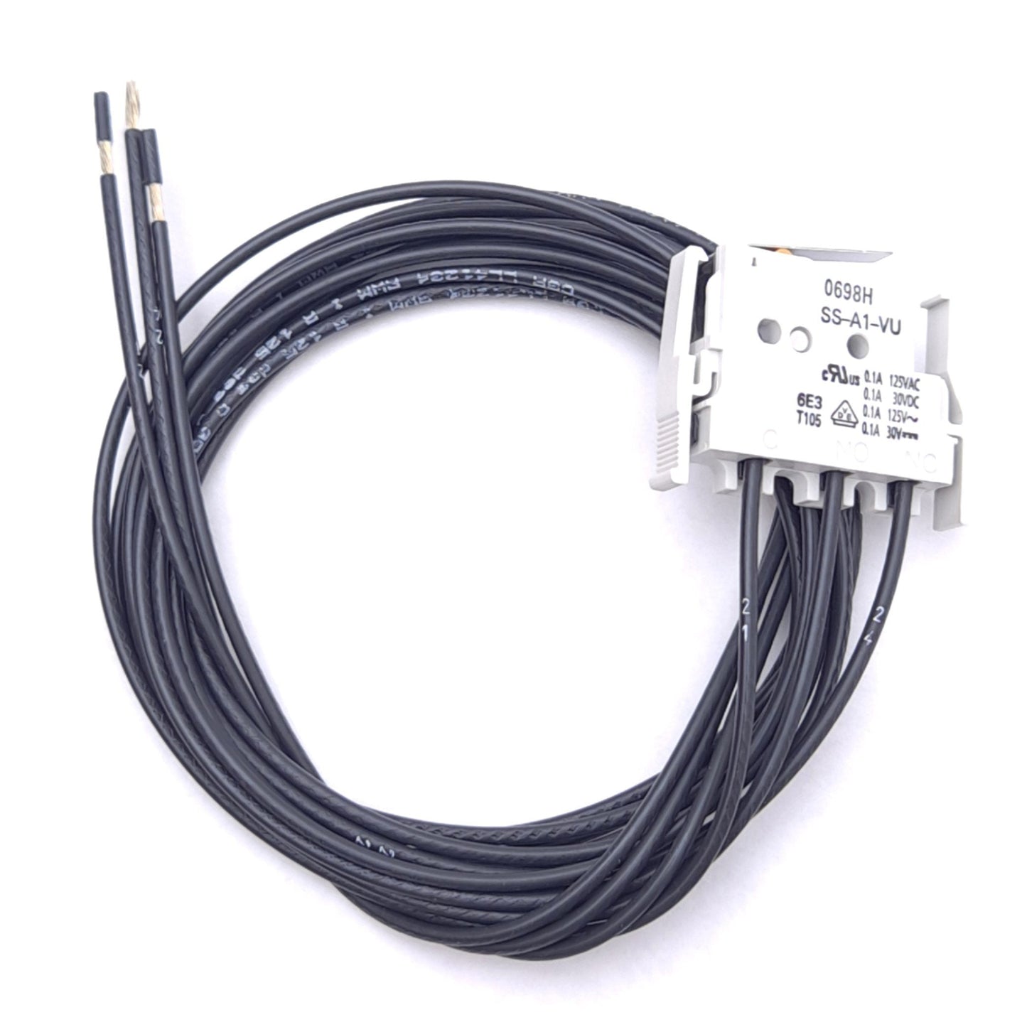 New – Open box Omron SS-A1-VU Limit Switch, 0.1A 125VAC/30VDC, 3-Wire 1m, 1 NO + 1 NC