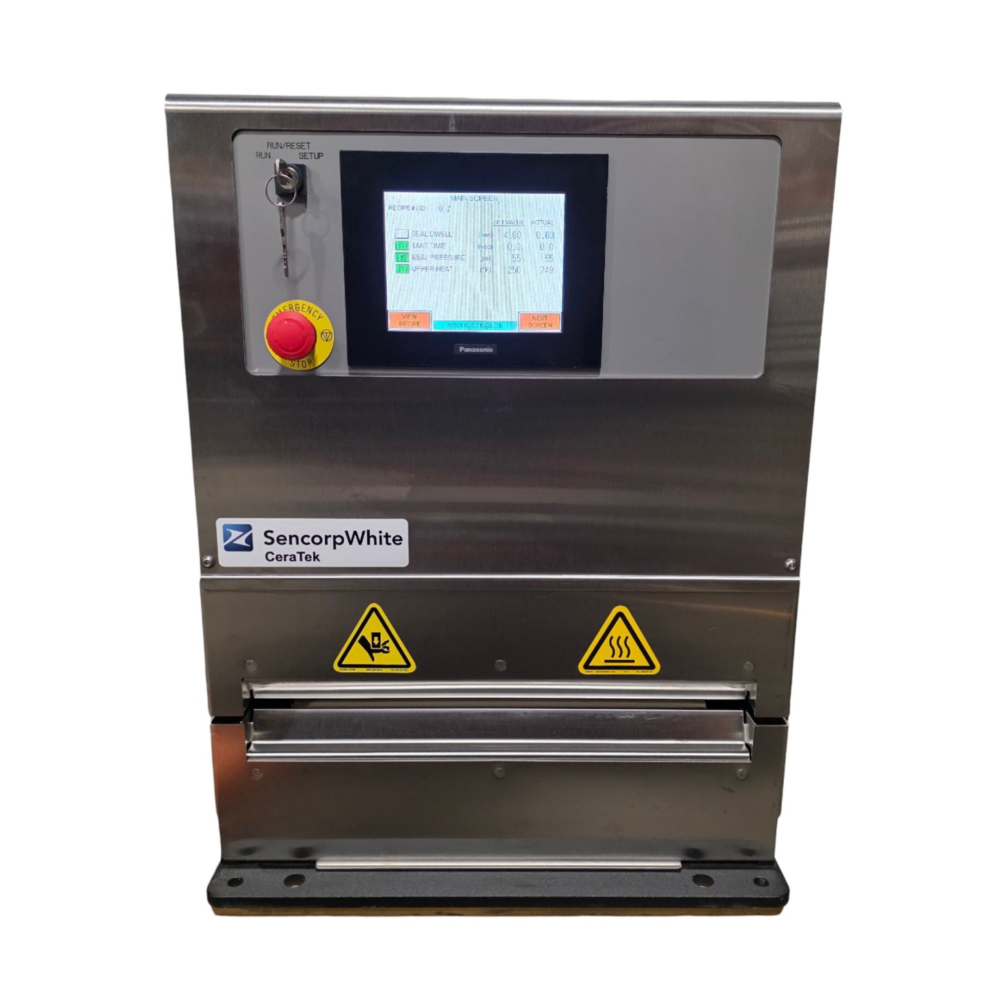 Used Sencorp White 12P/2 P-Series Medical Pouch Heat Sealer, 12"x 1/4" 100PSI, 120VAC