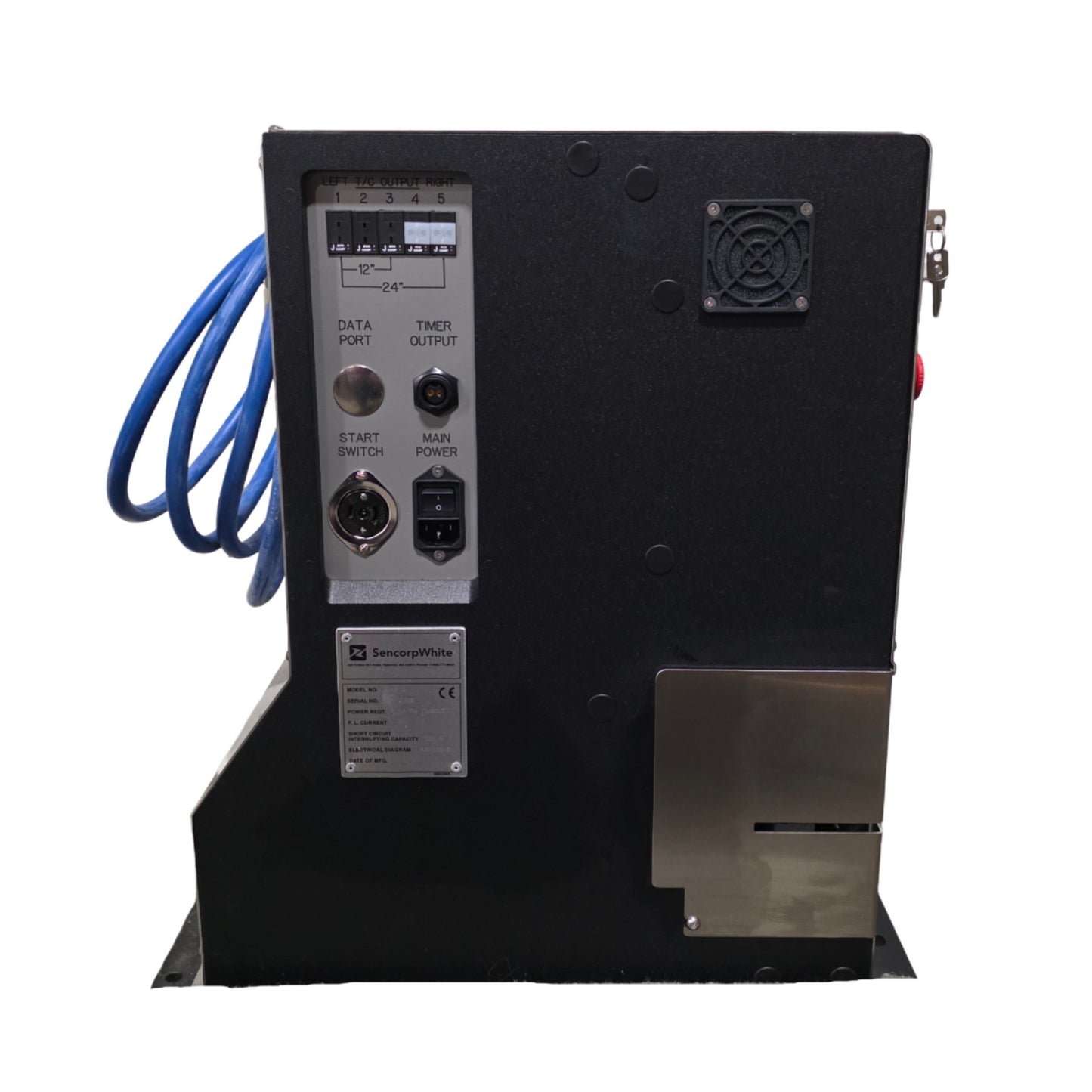Used Sencorp White 12P/2 P-Series Medical Pouch Heat Sealer, 12"x 1/4" 100PSI, 120VAC