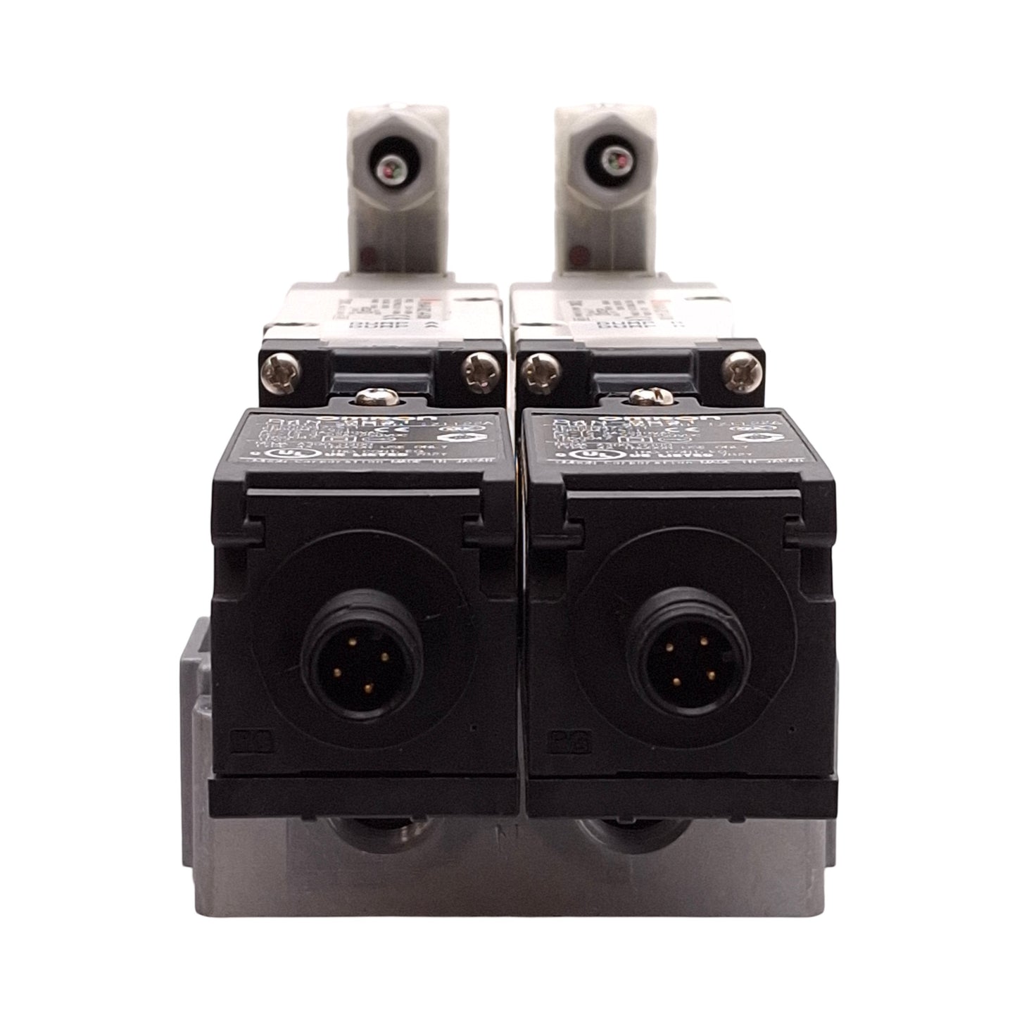 Used SMC VP544-5DZ1-03N-M-X538 Dual Solenoid Valve Assembly w/ Manifold Base 24VDC