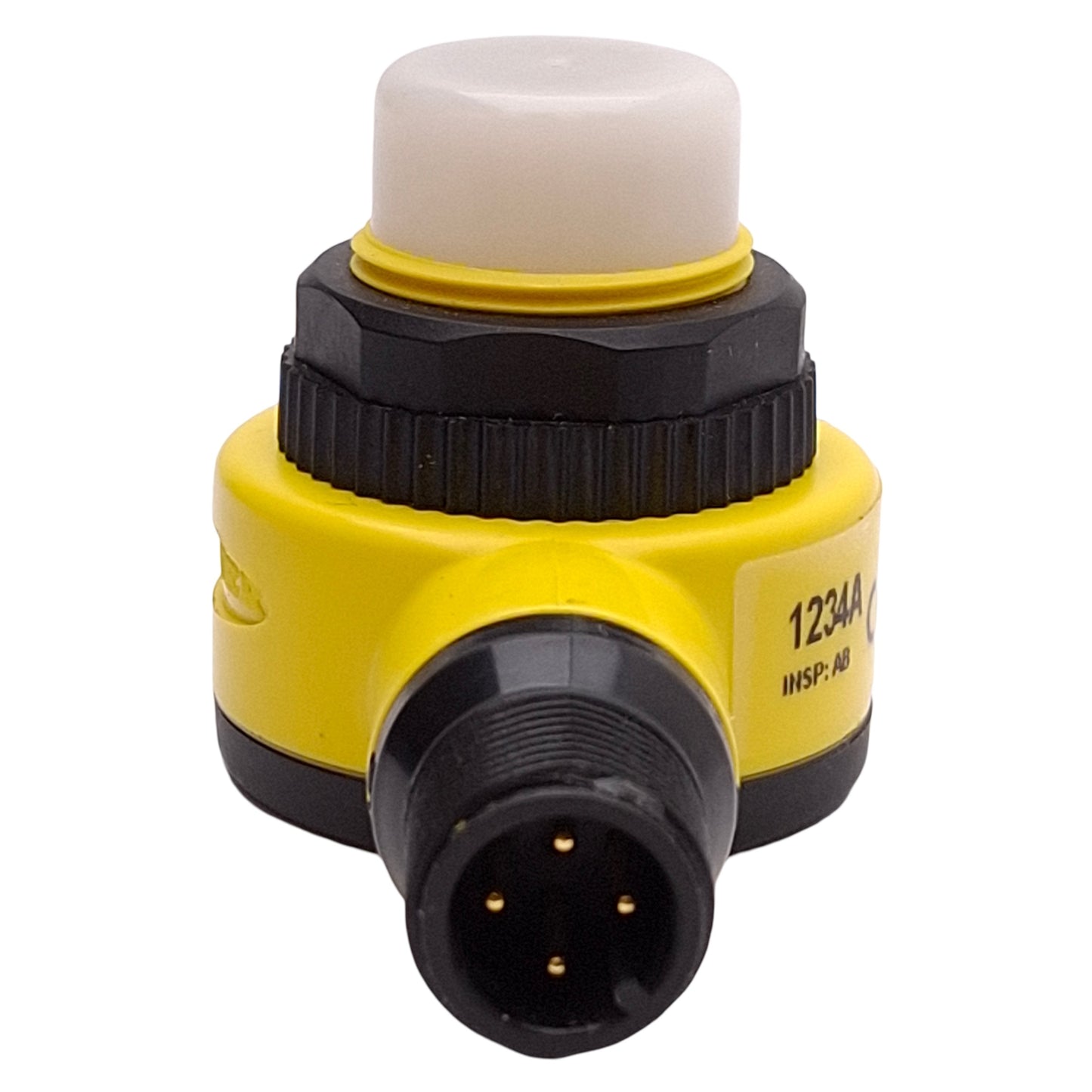 Used Banner T18GRYPQ LED Indicator, 3-Color Green Red Yellow, 10-30VDC, 4-Pin M12