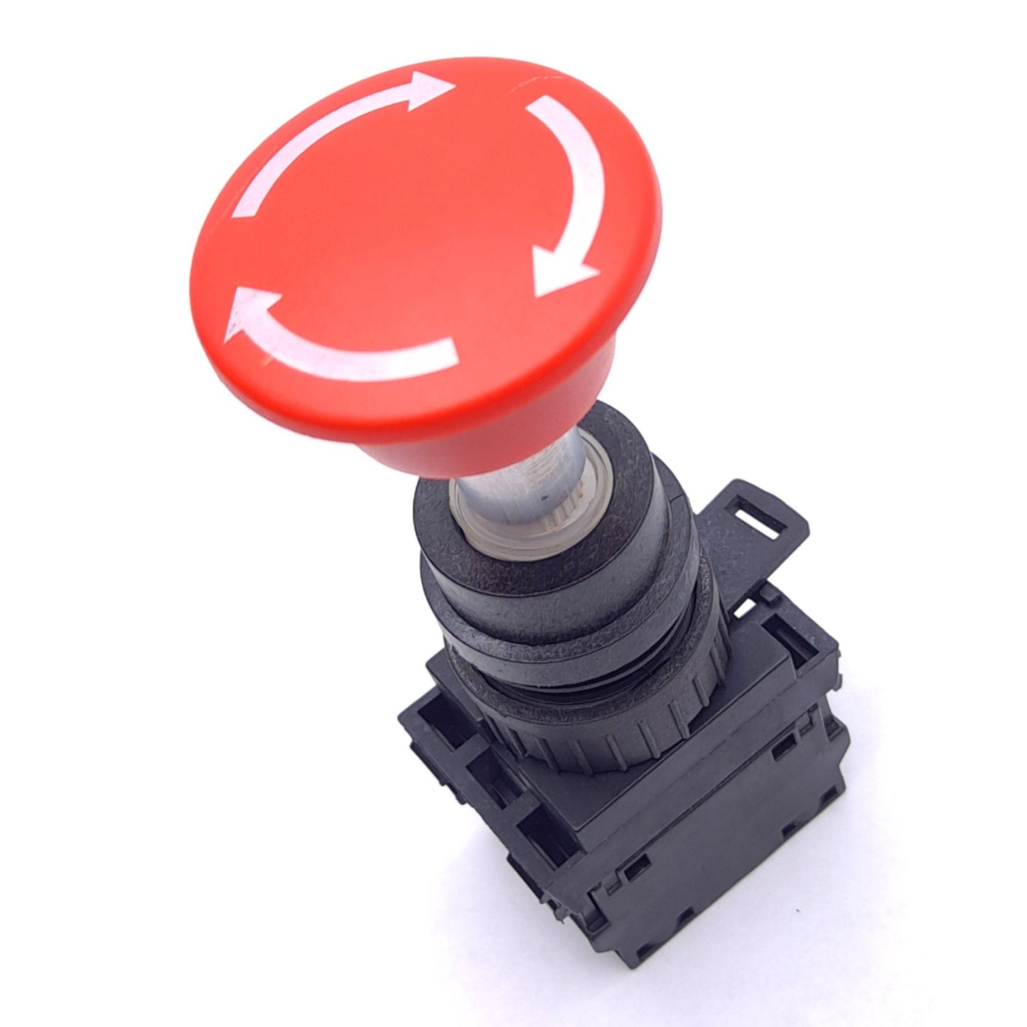 Used ABB SK616001-A, SK616001B Contact Blocks w/ E-Stop Twist Button, ø40mm, 1NO 1NC