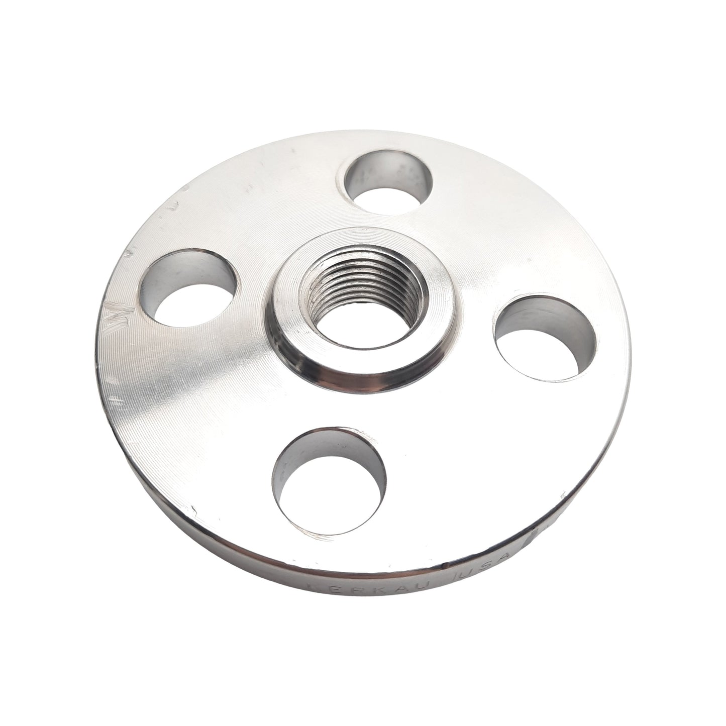 Used Kerkau A182 F304/304L 1/2 150 85123 B16.5 Blind Flange, 1/2in NPT, ø16mm, 150psi