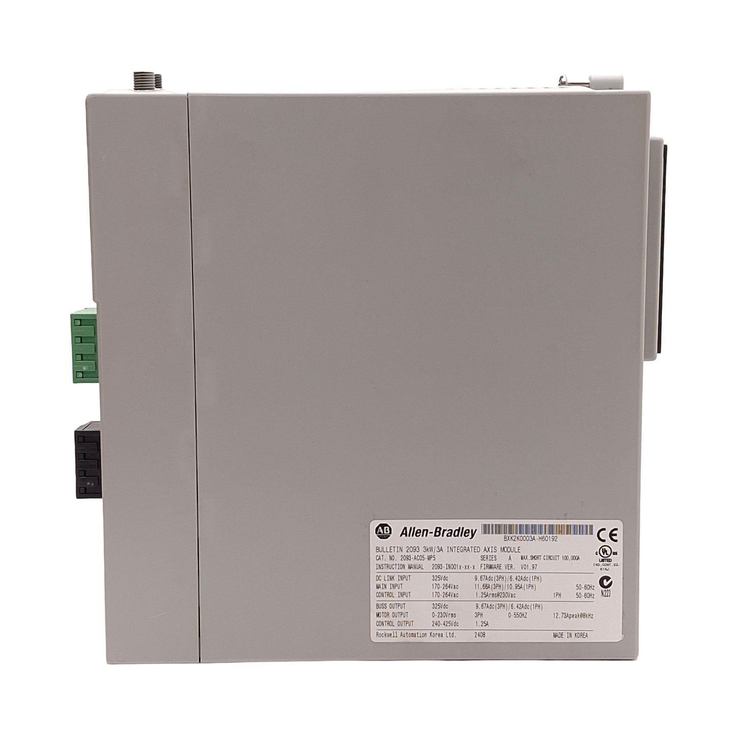 Used Allen Bradley 2093-AC05-MP5 KINETIX 2000 Servo Drive & PSU 3kW 3A, 1/3PH 230VAC