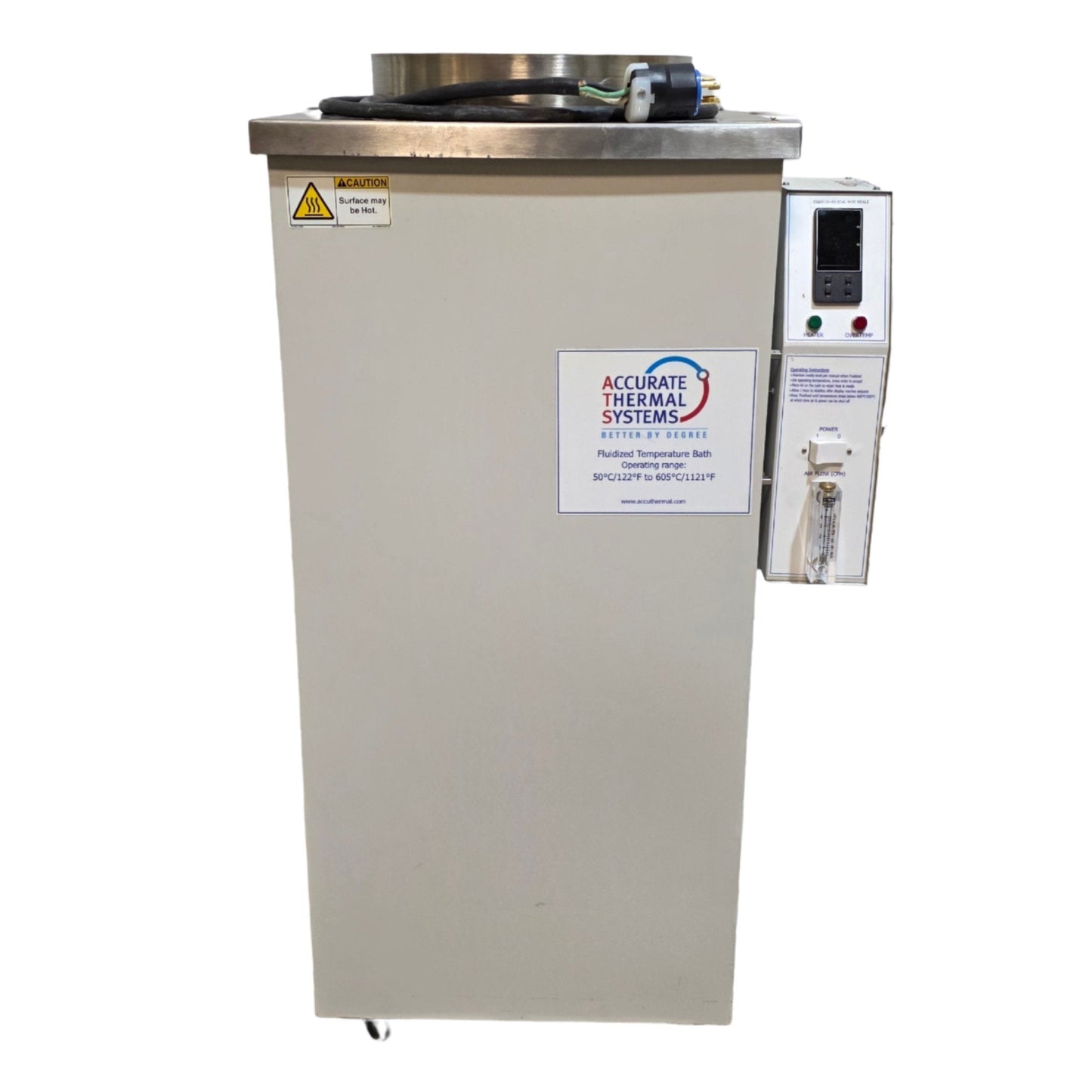 Used Accurate Thermal Systems FTBSL25 Fluidized Temperature Bath 50-605°C, 240VAC 25A