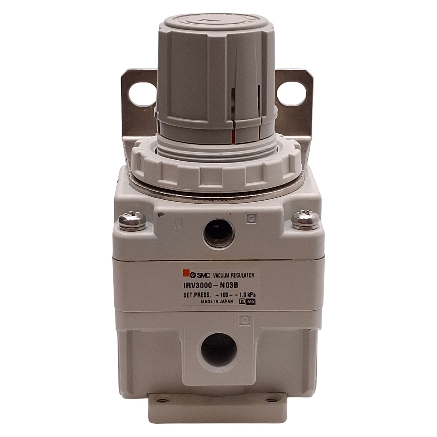 Used SMC IRV3000-N03B Vacuum Regulator, -100 to -1.3kPa Set, 1.1L/min, 1/4in NPT