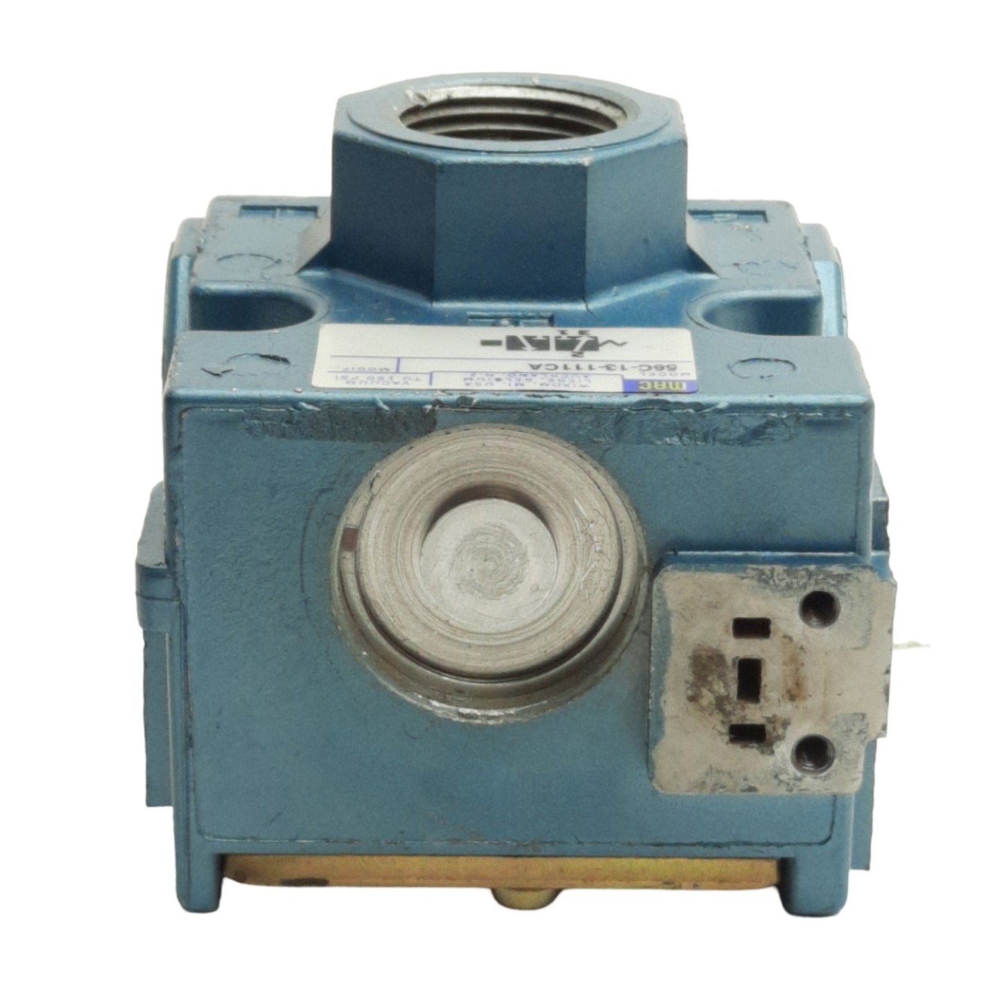 Used Mac Valves 56C-13-111CA Pneumatic Valve, 3/2 Way NC, 1/2in NPTF, *No Solenoid*