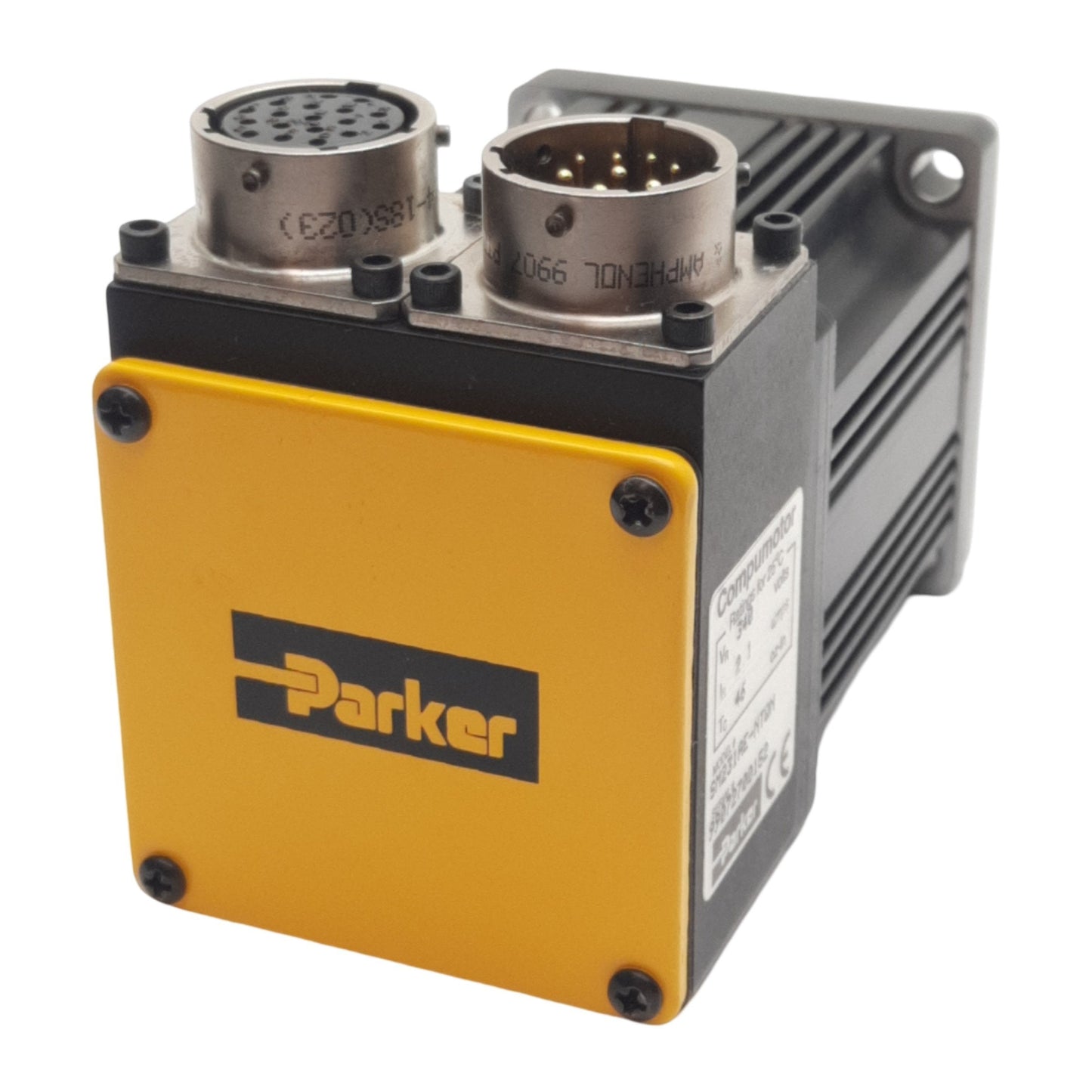Used Parker SM231AE-NTQN Compumotor Servo Motor, 46oz-in Torque, NEMA 23, 340V 2.1A