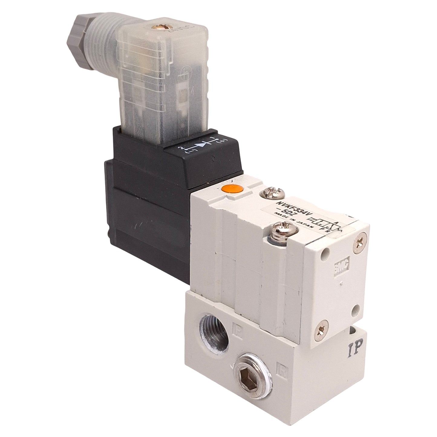 Used SMC NVKF334V-5DZ Vacuum Solenoid Valve, -100kPa~0.7MPa, 1/8in NPTF, 24VDC Coil