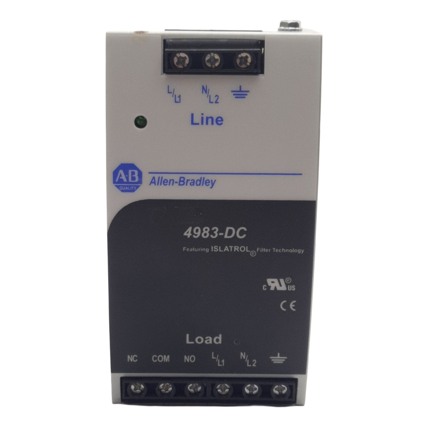 Used Allen Bradley 4983-DC240-20 Surge Suppressor Protector, 240VAC 20A, DIN Rail