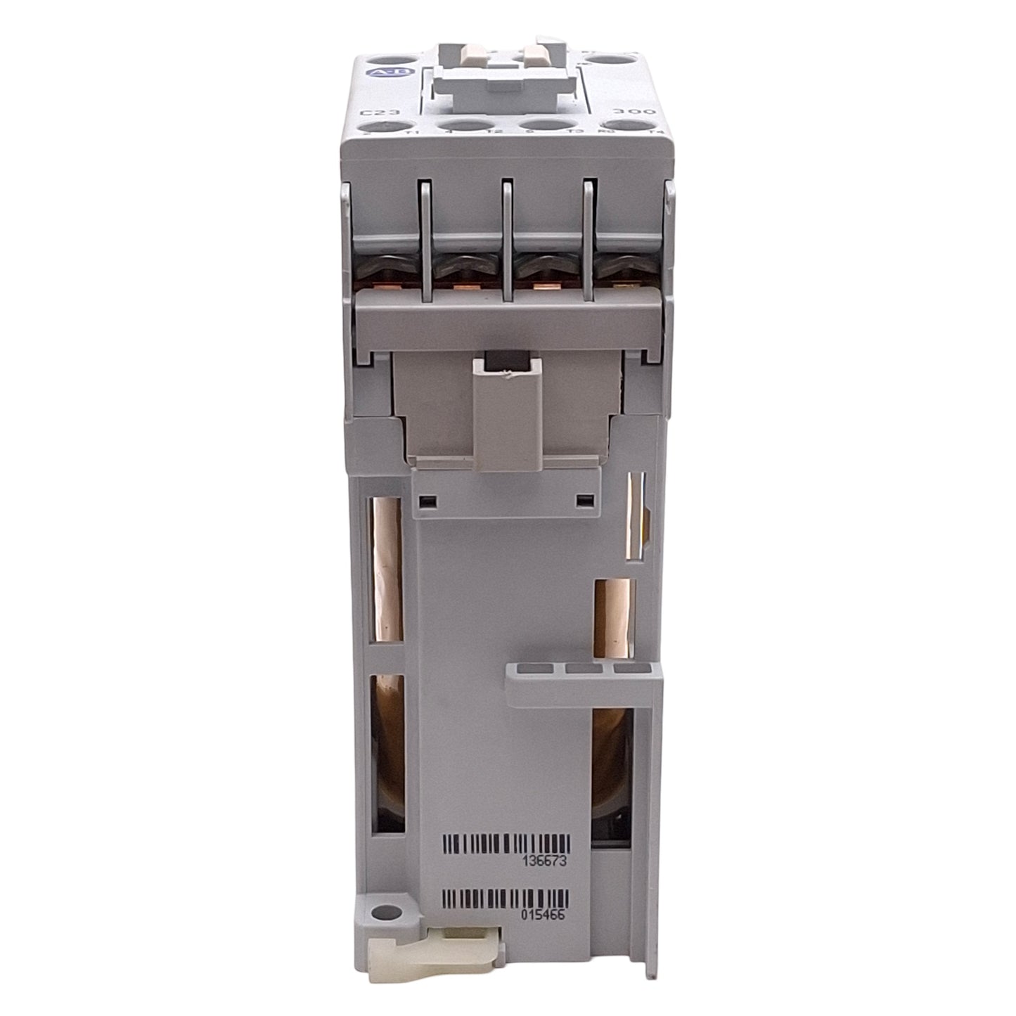 Used Allen Bradley 100-C23ZJ300 IEC Contactor, 23A, 4-Pole, 3NO+1NC, 24VDC Coil