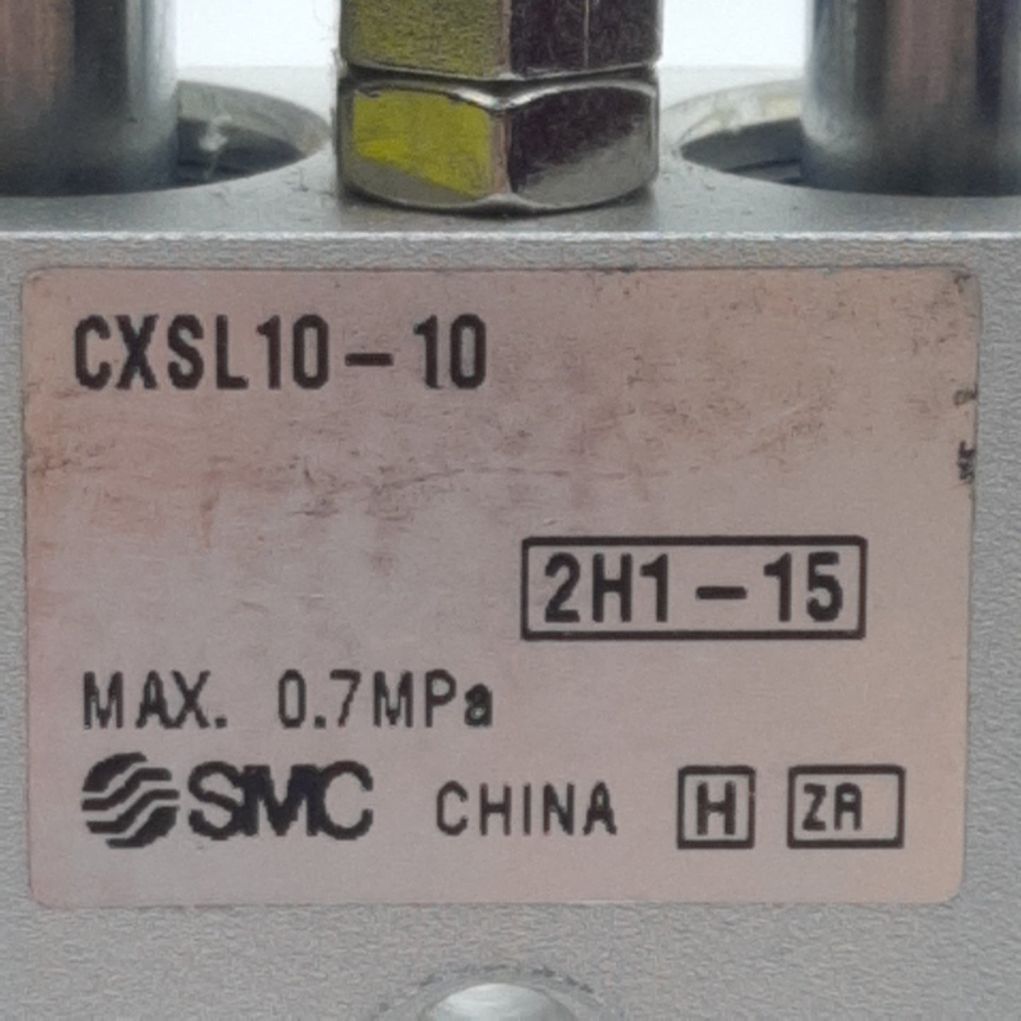 Used SMC CXSL10-10 Guided Cylinder, ø10mm Bore, 10mm Stroke, 0.7MPa, M5 Ports