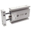 Used SMC CXSL10-10 Guided Cylinder, ø10mm Bore, 10mm Stroke, 0.7MPa, M5 Ports