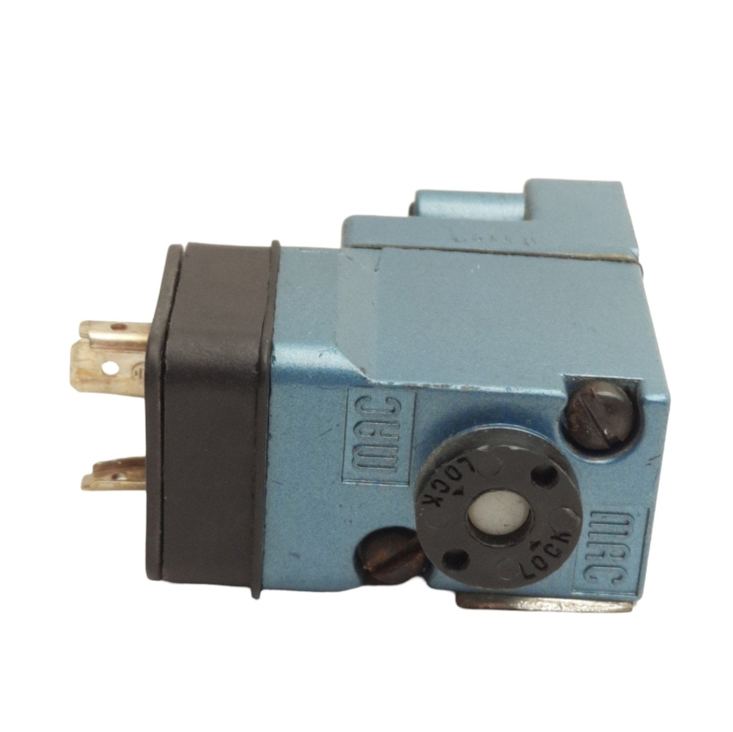 Used Mac Valves 130B-611JC Solenoid Coil, 24VDC 8.5 Watts, 18mm Form A, For 56 Series