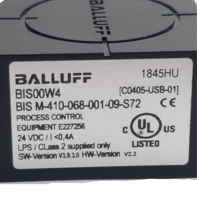 New Balluff BIS00W4 RFID Read/Write Head 24VDC, M12 to USB, For HF 13.5MHz Range