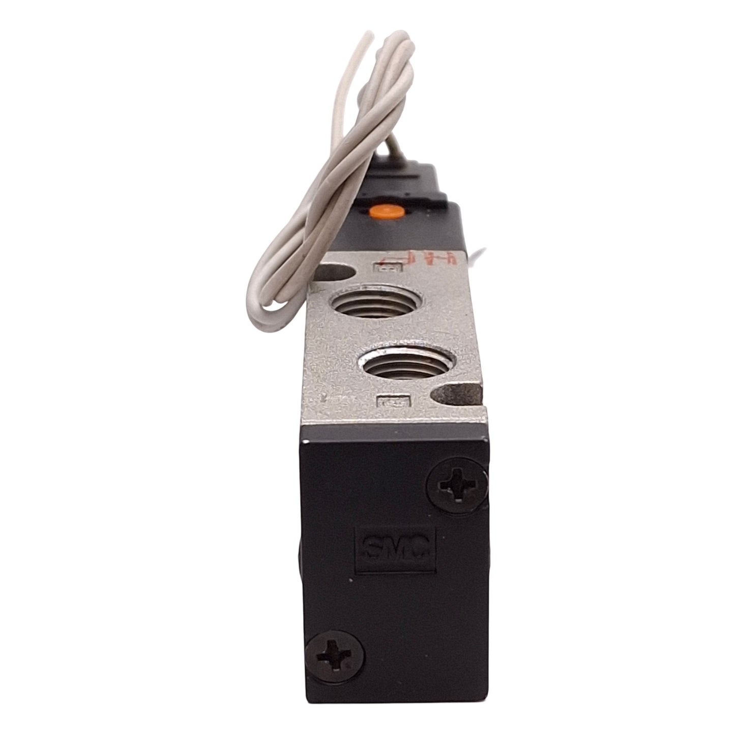 Used SMC NVZ5120-3G-01T Solenoid Valve, 5-Port, 20-100PSI, 1/8in NPTF, 110VAC Coil
