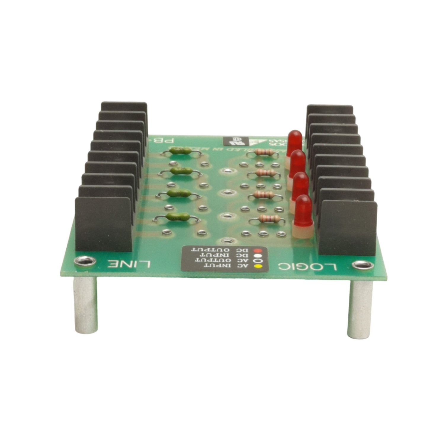 Used Gordos PB-4 SSR Mounting Rack, 4-Channel, 24VDC Logic Supply, For SM Series