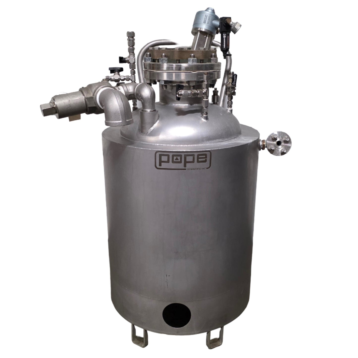 Used Pope Scientific Portable Jacketed 20 Gallon Mixing Tank With Pneumatic Mixer
