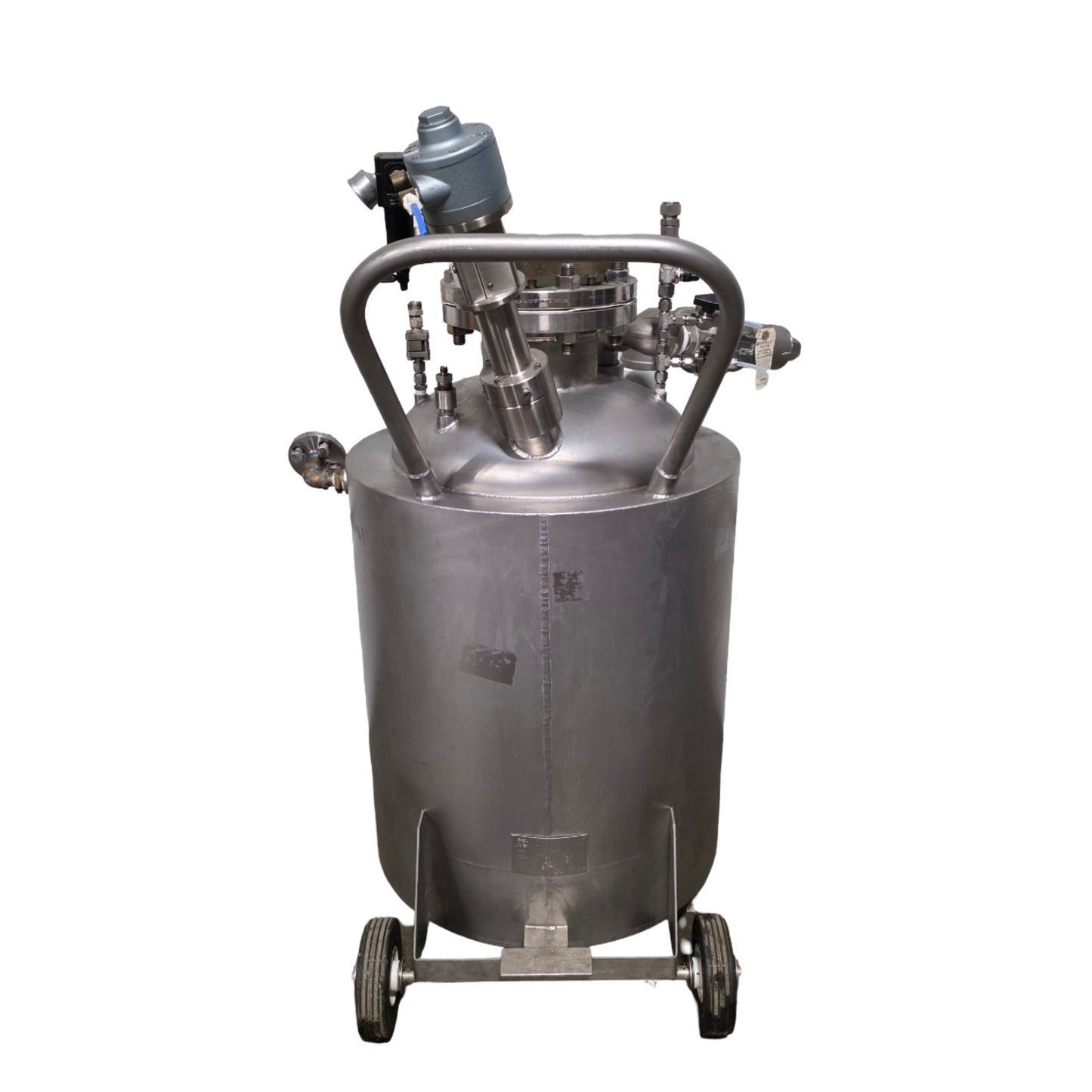 Used Pope Scientific Portable Jacketed 20 Gallon Mixing Tank With Pneumatic Mixer