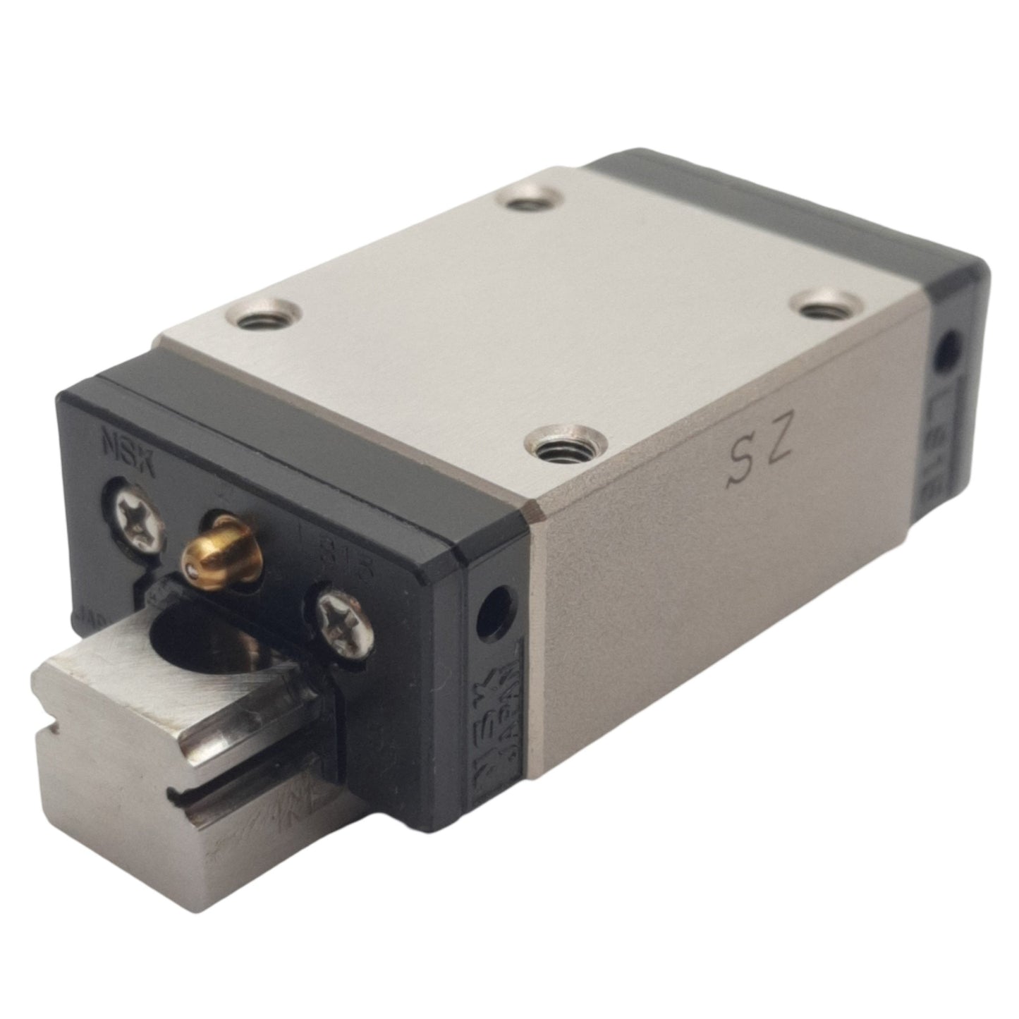Used NSK LS15 Linear Ball Bearing Block Slide Carriage w/ L1S15, 79mm Rail, M3 Thread