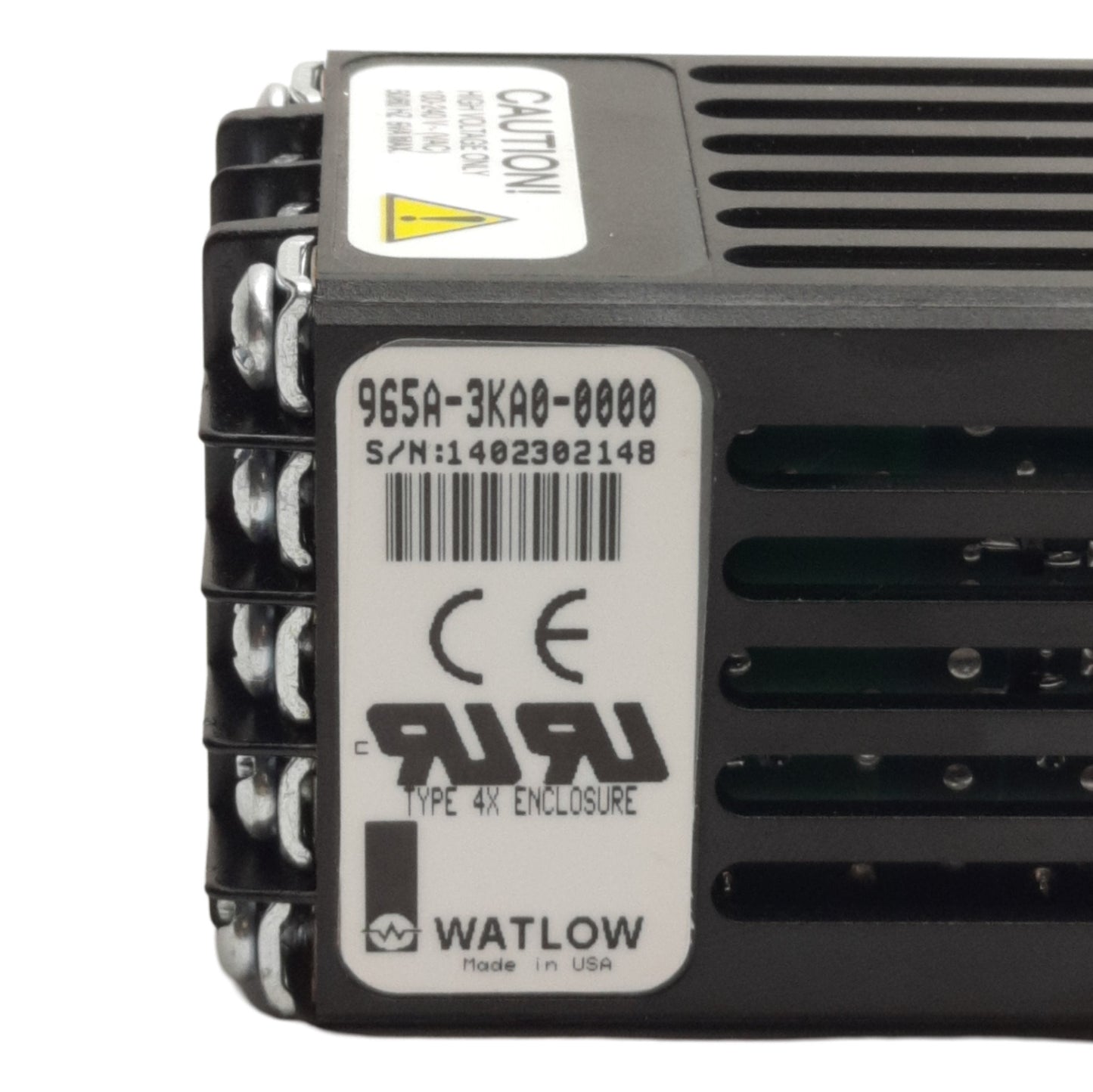 Used Watlow 965A-3KA0-0000 Temperature Controller, 100-240VAC, Solid State Relay Out