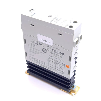 Used Crouzet GNR 10DHZ Solid State Relay, 4-32VDC In, 24-280VAC, 10A Max, SPST-NO