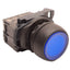 Used Allen Bradley 800FP-LF6 Momentary LED Illuminated Flush Blue Pushbutton, NO 22mm
